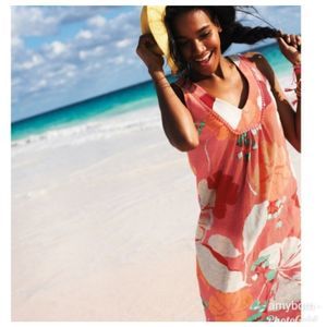 Boden Tarifa Coral Floral Dress Size 6R